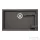 Schock KAIA N-100XL konyhai mosogatótálca Schock Epos konyhai csapteleppel kihúzható fejjel, CRISTADUR® Silverstone 756x446 mm, sötétszürke SETKN100XLEEXSILV