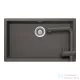 Schock KAIA N-100XL konyhai mosogatótálca Schock Epos konyhai csapteleppel kihúzható fejjel, CRISTADUR® Silverstone 756x446 mm, sötétszürke SETKN100XLEEXSILV