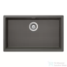 Schock KAIA N-100XL konyhai mosogatótálca Schock Epos konyhai csapteleppel kihúzható fejjel, CRISTADUR® Silverstone 756x446 mm, sötétszürke SETKN100XLEEXSILV