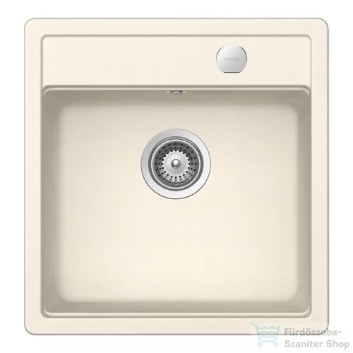 Schock MONO N-100S konyhai mosogatótálca Schock Epos konyhai csapteleppel kihúzható fejjel, CRISTADUR® Magnolia 490x510 mm, krémfehér SETMN100SEEXMAGN