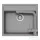 Schock NEMO N-100 konyhai mosogatótálca CRISTALITE® Croma 570 x 510 mm, gránit kompozit, Schock Epos konyhai csapteleppel, szürke SETNN100EEXCROM