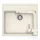 Schock NEMO N-100 konyhai mosogatótálca CRISTALITE® Vanilla 570 x 510 mm, gránit kompozit, Schock Epos konyhai csapteleppel, világos bézs SETNN100EEXVANI