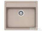 Schock NEMO N-100 konyhai mosogatótálca CRISTALITE® Sabbia 570 x 510 mm, gránit kompozit, Schock Plutos konyhai csapteleppel, homok SETNN100PSABB