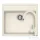 Schock NEMO N-100 konyhai mosogatótálca CRISTALITE® Vanilla 570 x 510 mm, gránit kompozit, Schock Plutos konyhai csapteleppel, világos bézs SETNN100PVANI