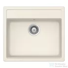 Schock NEMO N-100 konyhai mosogatótálca CRISTALITE® Vanilla 570 x 510 mm, gránit kompozit, Schock Plutos konyhai csapteleppel, világos bézs SETNN100PVANI