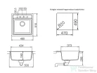 Schock NEMO N-100S konyhai mosogatótálca CRISTALITE® Vanilla 490 x 510 mm, gránit kompozit, Schock Epos konyhai csapteleppel, világos bézs SETNN100SEEXVANI