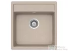 Schock NEMO N-100S konyhai mosogatótálca CRISTALITE® Sabbia 490 x 510 mm, gránit kompozit, Schock Plutos konyhai csapteleppel, homok SETNN100SPSABB
