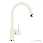 Schock NEMO N-100S konyhai mosogatótálca CRISTALITE® Vanilla 490 x 510 mm, gránit kompozit, Schock Plutos konyhai csapteleppel, világos bézs SETNN100SPVANI