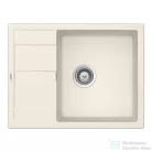Schock RONDA D-100L konyhai mosogatótálca CRISTALITE® Vanilla 650 x 500 mm, gránit kompozit, Schock Epos konyhai csapteleppel, világos bézs SETRD100LEEXVANI