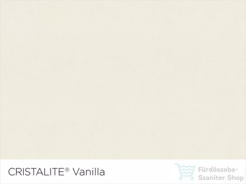 Schock RONDA D-100 konyhai mosogatótálca CRISTALITE® Vanilla 580 x 500 mm, gránit kompozit, Schock Plutos konyhai csapteleppel, világos bézs SETRD100PVANI