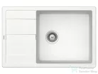 Schock RONDA D-100XL konyhai mosogatótálca CRISTALITE® Alpina 780 x 500 mm, gránit kompozit, Schock Epos konyhai csapteleppel, fehér SETRD100XLEEXALPI