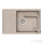 Schock RONDA D-100XL konyhai mosogatótálca CRISTALITE® Sabbia 780 x 500 mm, gránit kompozit, Schock Epos konyhai csapteleppel, homok SETRD100XLEEXSABB