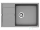 Schock RONDA D-100XL konyhai mosogatótálca CRISTALITE® Croma 780 x 500 mm, gránit kompozit, Schock Plutos konyhai csapteleppel, szürke SETRD100XLPCROM