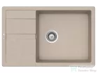 Schock RONDA D-100XL konyhai mosogatótálca CRISTALITE® Sabbia 780 x 500 mm, gránit kompozit, Schock Plutos konyhai csapteleppel, homok SETRD100XLPSABB