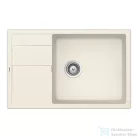 Schock RONDA D-100XL konyhai mosogatótálca CRISTALITE® Vanilla 780 x 500 mm, gránit kompozit, Schock Plutos konyhai csapteleppel, világos bézs SETRD100XLPVANI