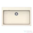 Schock MONO N-100XL konyhai mosogatótálca Schock Epos konyhai csapteleppel kihúzható fejjel, CRISTADUR® Magnolia 790x500 mm, krémfehér SETSN100XLEEXMAGN