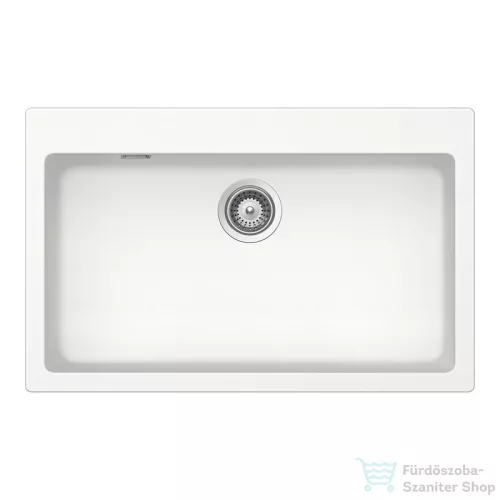 Schock MONO N-100XL konyhai mosogatótálca Schock Epos konyhai csapteleppel kihúzható fejjel, CRISTADUR® Polaris 790x500 mm, hófehér SETSN100XLEEXPOLA