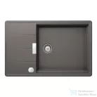 Schock TIA D-100LS konyhai mosogatótálca Schock Epos konyhai csapteleppel kihúzható fejjel, CRISTADUR® Silverstone 780x500 mm, sötétszürke SETTD100LSEEXSILV