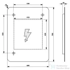 Sapho SENFINECO tükör, LED 3D efekt, 650x800mm, fekete (SF115)
