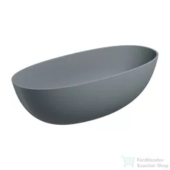   Omnires SHELL M+ 175x78 cm-es szabadon álló kád, matt szürke SHELL175WWAG