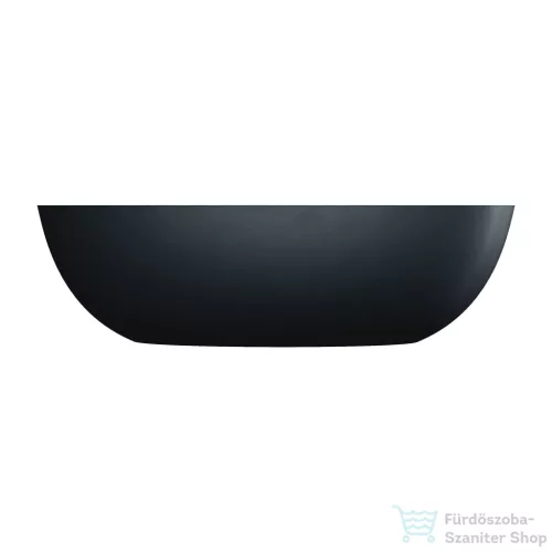 Omnires SHELL M+ 175x78 cm-es szabadon álló kád, matt fekete lava SHELL175WWBLV