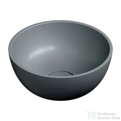   OMNIRES SHELL M+ 35 cm-es pultra ültethető mosdó leeresztő nélkül, matt szürke SHELL350UNAG