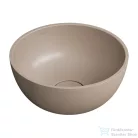 OMNIRES SHELL M+ 35 cm-es pultra ültethető mosdó leeresztő nélkül, matt dune beige SHELL350UNDB