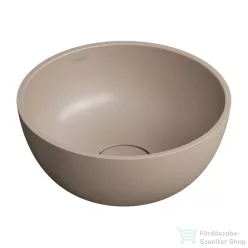   OMNIRES SHELL M+ 35 cm-es pultra ültethető mosdó leeresztő nélkül, matt dune beige SHELL350UNDB