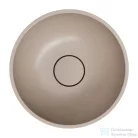 OMNIRES SHELL M+ 35 cm-es pultra ültethető mosdó leeresztő nélkül, matt dune beige SHELL350UNDB
