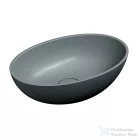 OMNIRES SHELL M+ 50x32 cm-es pultra ültethető mosdó leeresztő nélkül, matt szürke SHELL500UNAG