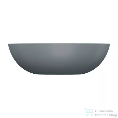 OMNIRES SHELL M+ 50x32 cm-es pultra ültethető mosdó leeresztő nélkül, matt szürke SHELL500UNAG