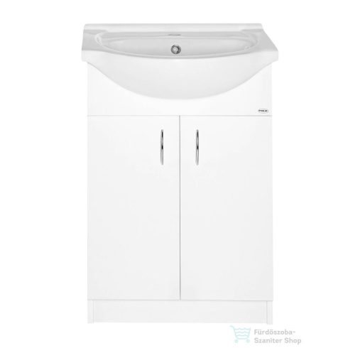 AQUALINE SIMPLEX ECO 50 mosdótartó szekrény, mosdóval, 47x83,5x29cm, matt fehér (SIME500)