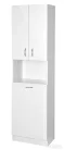 AQUALINE SIMPLEX ECO állószekrény szennyeskosárral, 50x180x30cm, matt fehér (SIME510)