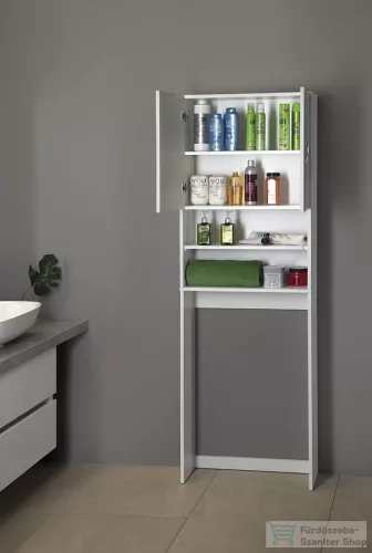 AQUALINE SIMPLEX ECO állószekrény mosógép fölé, 63x25x190cm (SIME715)