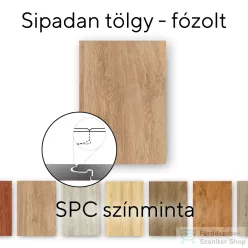   Leziter Sipadan tölgy Vinyl SPC fózolt padló minta/db SIT-F-MINT