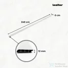 Leziter Vinyl SPC padló szegély Sipadan tölgy 2400x60x12 mm SIT-SZ