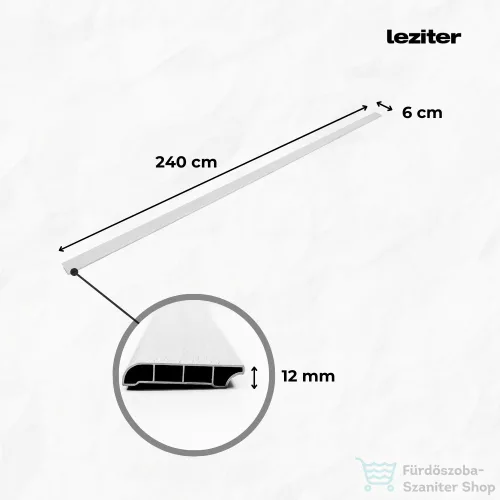 Leziter Vinyl SPC padló szegély Sipadan tölgy 2400x60x12 mm SIT-SZ