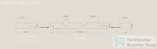 LAMELIO OLMO fali panel, aranytölgy SK-LA032