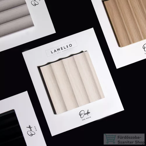 LAMELIO ONDA oak white falpanel, balos végzáró