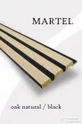 LAMELIO MARTEL Oak Natural/Black, fali panel SK-LA114