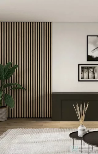 LAMELIO MARTEL Oak Natural/Black, fali panel SK-LA114