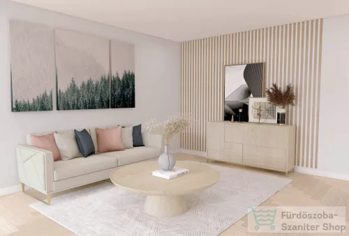 LAMELIO MARTEL Oak Natural/White, fali panel SK-LA117