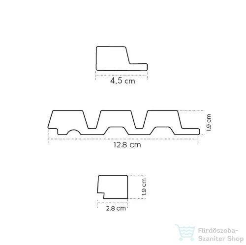 LAMELIO MARTEL Grey/Black, fali panel SK-LA120