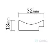 LAMELIO GRESSO Stone Grey végzáró elem, jobbos SK-LA318