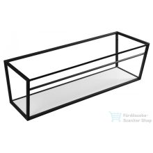   Sapho SKA mosdótartó keret pult alá, fehér MDF polccal, 120x40x46cm, matt fekete (SKA104)