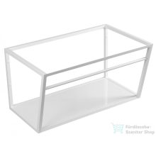   Sapho SKA mosdótartó keret pult alá, fehér MDF polccal, 75x40x46cm, matt fehér (SKA112)