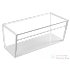   Sapho SKA mosdótartó keret pult alá, fehér MDF polccal, 90x40x46cm, matt fehér (SKA113)