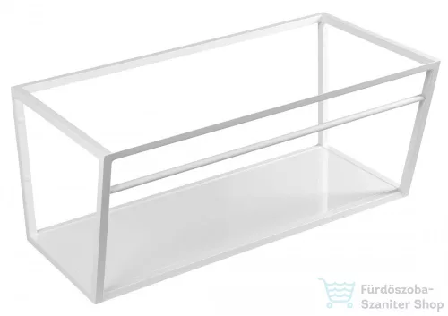 Sapho SKA mosdótartó keret pult alá, fehér MDF polccal, 90x40x46cm, matt fehér (SKA113)