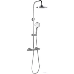   AQUALINE LIGA teleszkópos zuhanyoszlop termosztátos csapteleppel, mag.:710-1280mm, bekötés:150mm, króm SL533
