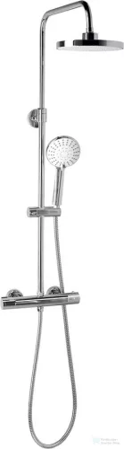AQUALINE LIGA teleszkópos zuhanyoszlop termosztátos csapteleppel, mag.:710-1280mm, bekötés:150mm, króm SL533